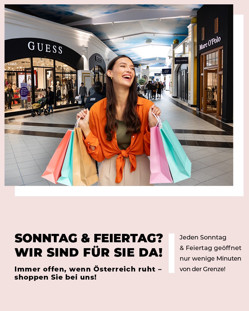FEIERTAG IST OUTLETTAG!
