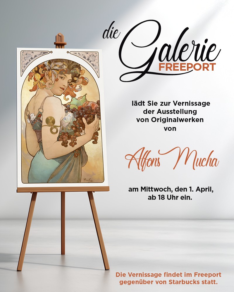Die Galerie Freeport lädt dich zu einer exklusiven Vernissage am Mittwoch, den 1. April 2026 ein