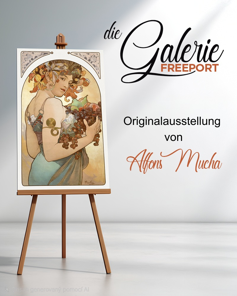 Galerie Freeport präsentiert die Ausstellung der Originalwerke von Alfons Mucha.