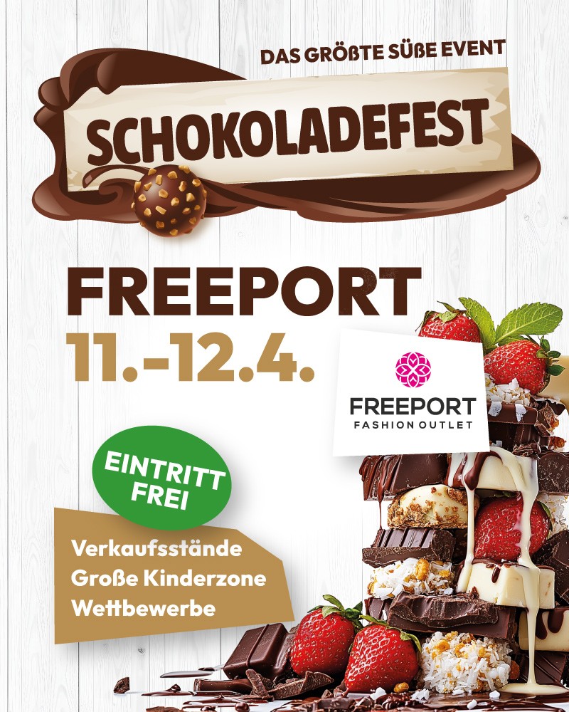 Schokoladenfestival im Freeport: ein süßes Wochenende voller Erlebnisse