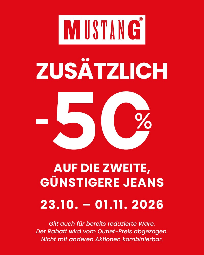 Doppelt Denim, doppelt sparen bei MUSTANG!